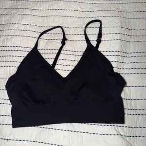 lululemon athletica Black V-Neck Bralette
